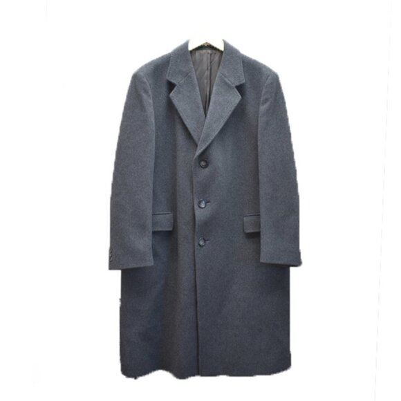 Adam Spencer Wool & Cashmere Gray Overcoat